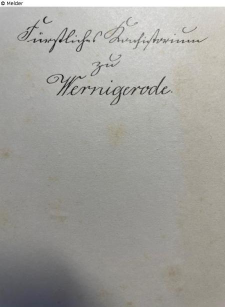Fürstl. Konsistorium zu Wernigerode